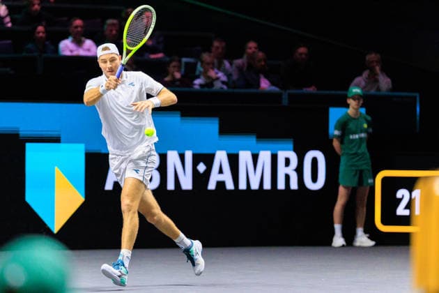 2026-02-12 ABN AMRO Open ROTTERDAM, NETHERLANDS - FEBRUARY 12: Jan-Lennard Struff of Germany during the ABN AMRO Open at Ahoy on February 12, 2026 in Rotterdam, Netherlands. Rotterdam Ahoy Netherlands Content not available for redistribution in The Netherlands directly or indirectly through any third parties. Copyright: xMarcelxvanxPlateringenx