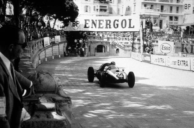 May 10, 1959 - Monte Carlo, Monaco - (File Photo) Race winner JACK BRABHAM, in a Cooper T51, during the 1959 Monaco Grand Prix Copyright: xDavidxPhippsx