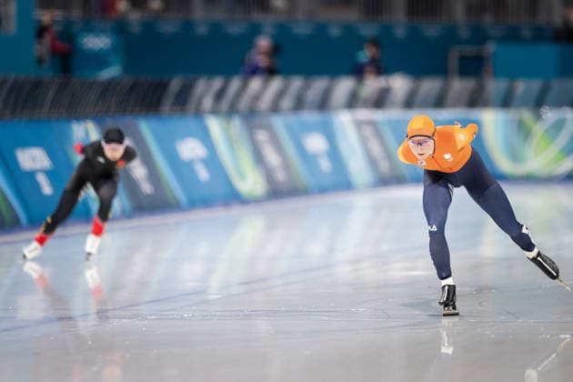 Winter Olympics - Speed skating, Eisschnelllauf Women’s 5000 AJ Marijke Groenewoud of Team Netherlands during the Speed Skating Women s 5000m on day six of the Milano Cortina 2026 Winter Olympic Games, Olympische Spiele, Olympia, OS at Milano Speed Skating Stadium on February 12, 2026 in Milan, Italy. Photo by Alexis Jumeau ABACAPRESS.COM Milan  Copyright: xJumeauxAlexis ABACAx