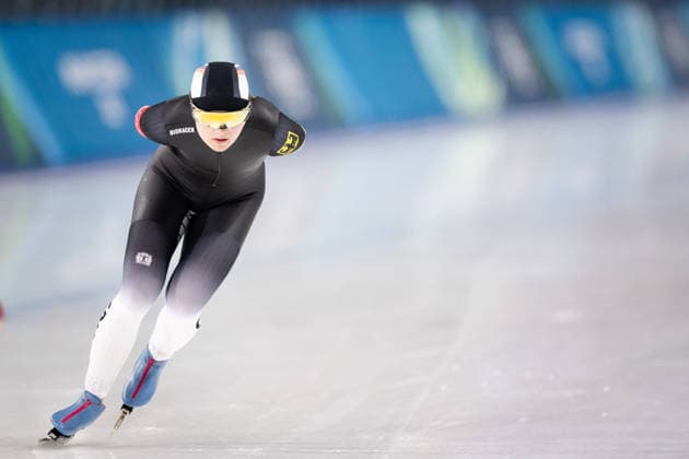 Winter Olympics - Speed skating, Eisschnelllauf Women’s 5000 AJ Maira Jasch of Team Germany during the Speed Skating Women s 5000m on day six of the Milano Cortina 2026 Winter Olympic Games, Olympische Spiele, Olympia, OS at Milano Speed Skating Stadium on February 12, 2026 in Milan, Italy. Photo by Alexis Jumeau ABACAPRESS.COM Milan  Copyright: xJumeauxAlexis ABACAx