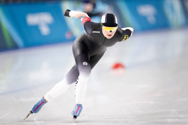 Winter Olympics - Speed skating, Eisschnelllauf Women’s 5000 AJ Maira Jasch of Team Germany during the Speed Skating Women s 5000m on day six of the Milano Cortina 2026 Winter Olympic Games, Olympische Spiele, Olympia, OS at Milano Speed Skating Stadium on February 12, 2026 in Milan, Italy. Photo by Alexis Jumeau ABACAPRESS.COM Milan  Copyright: xJumeauxAlexis ABACAx