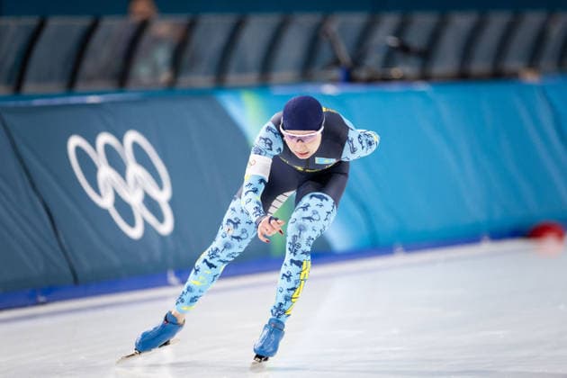 Winter Olympics - Speed skating, Eisschnelllauf Women’s 5000 AJ Kazakhstan s Nadezhda Morozova during the Speed Skating Women s 5000m on day six of the Milano Cortina 2026 Winter Olympic Games, Olympische Spiele, Olympia, OS at Milano Speed Skating Stadium on February 12, 2026 in Milan, Italy. Photo by Alexis Jumeau ABACAPRESS.COM Milan  Copyright: xJumeauxAlexis ABACAx