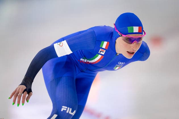 Winter Olympics - Speed skating, Eisschnelllauf Women’s 5000 AJ Francesca Lollobrigida of Team Italy during the Speed Skating Women s 5000m on day six of the Milano Cortina 2026 Winter Olympic Games, Olympische Spiele, Olympia, OS at Milano Speed Skating Stadium on February 12, 2026 in Milan, Italy. Photo by Alexis Jumeau ABACAPRESS.COM Milan  Copyright: xJumeauxAlexis ABACAx