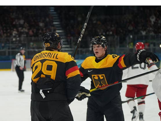 Milano Cortina, 2026 , Winter Olympic Games, Olympische Spiele, Olympia, OS Olympische Winter-Olympische spiele 2026 , Icehockey, Eishockey Männer, Men s Preliminary Round, Vorrunde, Deutschland vs Dänemark, Germany vs Denmark , ce Hockey Arena Milano Mailand Leon Draisaitl Deutschland, Germany, Photocopyright Gladys Chai von der Laage *** Milano Cortina, 2026 , Winter Olympic Games, Winter Olympic Games 2026 , Icehockey, Icehockey Men, Men s Preliminary Round, Preliminary Round, Germany vs Denmark, Germany vs Denmark , ce Hockey Arena Milano Milano Leon Draisaitl Germany, Germany, Photocopyright Gladys Chai von der Laage