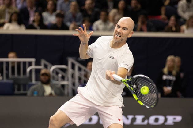 February 12, 2026, Frisco, Texas, USA: ADRIAN MANNARINO (FRA) uses a forehand during a menÃ¢â‚¬â ¢s singles match at 2026 Nexo Dallas Open at The Ford Center at The Star in Frisco, Texas. Ben Shelton advances to the quarterfinals after defeating Adrian Mannarino, 7:6, 6:7, 6:3. Frisco USA - ZUMAh193 20260212_zsp_h193_063 Copyright: xDanielxMcGregor-Huyerx