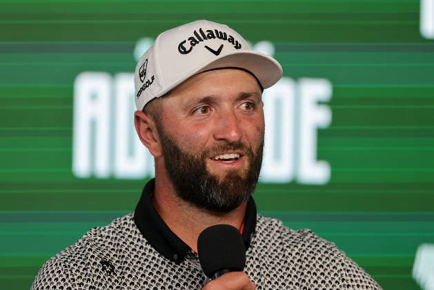 LIV GOLF ADELAIDE, John Rahm of Legion XIII during a press conference, PK, Pressekonferenz after Round 2 of the LIV Golf Adelaide at The Grange Golf Club in Adelaide, Friday, February 13, 2026. ( NO ARCHIVING, EDITORIAL USE ONLY ADELAIDE SA AUSTRALIA  Copyright: xMATTxTURNERx 20260213191668595191