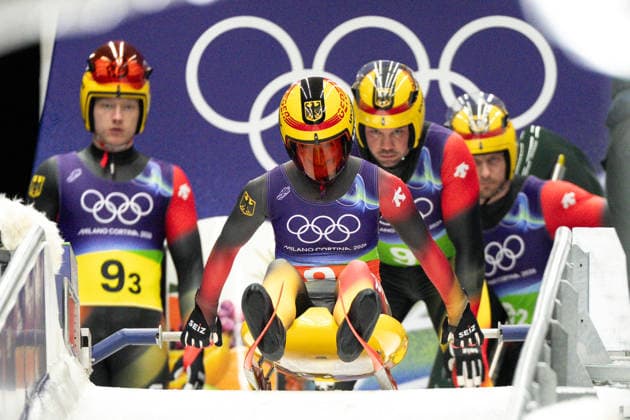 12th February 2026; Val di Fiemme, Italy, 2026 Winter Olympic Games, Olympische Spiele, Olympia, OS Day Seven; Luge Team Relay; Julia Taubitz (GER)  FotoxOlimpik