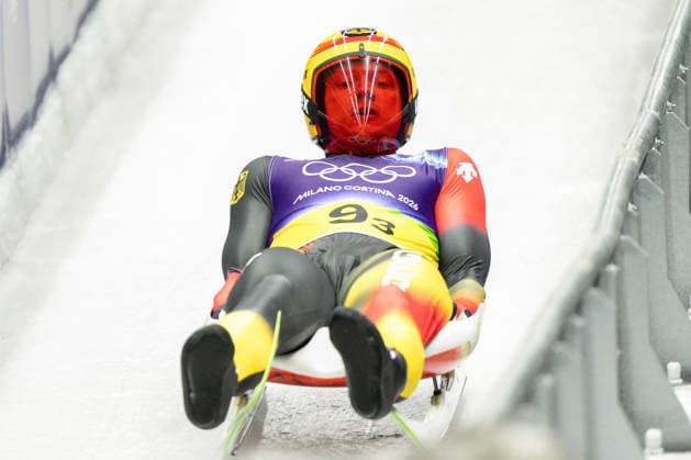 12th February 2026; Val di Fiemme, Italy, 2026 Winter Olympic Games, Olympische Spiele, Olympia, OS Day Seven; Luge Team Relay; Max Langenhan (GER)  FotoxOlimpik