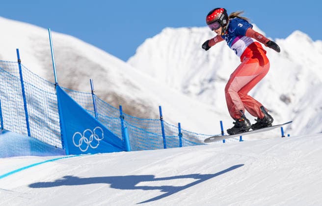OLYMPICS - Winter Olympic Games, Olympische Spiele, Olympia, OS Milano Cortina 2026 LIVIGNO,ITALY,13.FEB.26 - OLYMPICS, SNOWBOARD - Winter Olympic Games Milano Cortina 2026, Snowboard Cross, women, qualification. Image shows Sina Siegenthaler (SUI).  GEPAxpictures xHaraldxSteiner