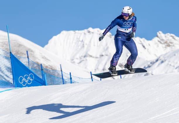 OLYMPICS - Winter Olympic Games, Olympische Spiele, Olympia, OS Milano Cortina 2026 LIVIGNO,ITALY,13.FEB.26 - OLYMPICS, SNOWBOARD - Winter Olympic Games Milano Cortina 2026, Snowboard Cross, women, qualification. Image shows Charlotte Bankes (GBR).  GEPAxpictures xHaraldxSteiner