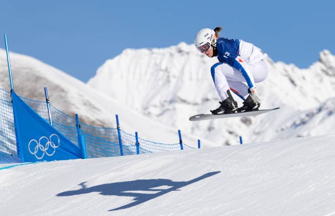 OLYMPICS - Winter Olympic Games, Olympische Spiele, Olympia, OS Milano Cortina 2026 LIVIGNO,ITALY,13.FEB.26 - OLYMPICS, SNOWBOARD - Winter Olympic Games Milano Cortina 2026, Snowboard Cross, women, qualification. Image shows Julia Nirani-Pereira (FRA).  GEPAxpictures xHaraldxSteiner