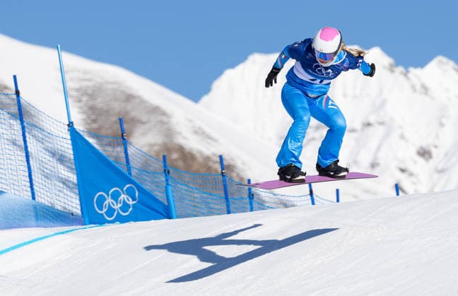 OLYMPICS - Winter Olympic Games, Olympische Spiele, Olympia, OS Milano Cortina 2026 LIVIGNO,ITALY,13.FEB.26 - OLYMPICS, SNOWBOARD - Winter Olympic Games Milano Cortina 2026, Snowboard Cross, women, qualification. Image shows Lisa Francesia Boirai (ITA).  GEPAxpictures xHaraldxSteiner
