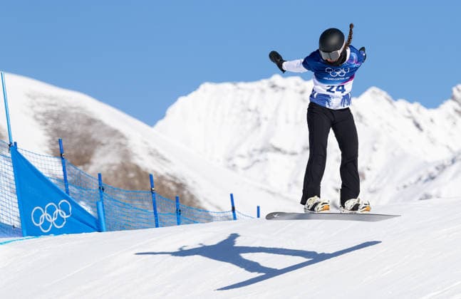 OLYMPICS - Winter Olympic Games, Olympische Spiele, Olympia, OS Milano Cortina 2026 LIVIGNO,ITALY,13.FEB.26 - OLYMPICS, SNOWBOARD - Winter Olympic Games Milano Cortina 2026, Snowboard Cross, women, qualification. Image shows Kata Mandel (ROU).  GEPAxpictures xHaraldxSteiner