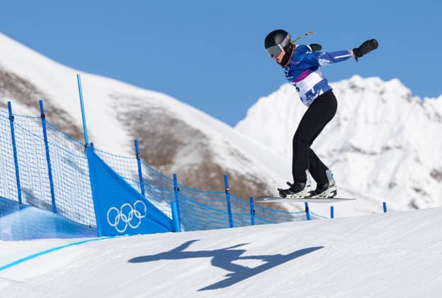 OLYMPICS - Winter Olympic Games, Olympische Spiele, Olympia, OS Milano Cortina 2026 LIVIGNO,ITALY,13.FEB.26 - OLYMPICS, SNOWBOARD - Winter Olympic Games Milano Cortina 2026, Snowboard Cross, women, qualification. Image shows Henrietta Bartalis (ROU).  GEPAxpictures xHaraldxSteiner