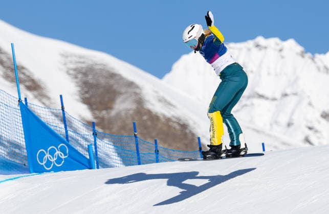 OLYMPICS - Winter Olympic Games, Olympische Spiele, Olympia, OS Milano Cortina 2026 LIVIGNO,ITALY,13.FEB.26 - OLYMPICS, SNOWBOARD - Winter Olympic Games Milano Cortina 2026, Snowboard Cross, women, qualification. Image shows Abbey Wilson (AUS).  GEPAxpictures xHaraldxSteiner