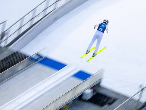 OLYMPICS - Winter Olympic Games, Olympische Spiele, Olympia, OS Milano Cortina 2026 PREDAZZO,ITALY,13.FEB.26 - OLYMPICS, NORDIC SKIING, NORDIC COMBINED, Ski jumping, Skispringen, Ski, nordisch - Winter Olympic Games Milano Cortina 2026, large hill, training. Image shows Ryota Yamamoto (JPN).  GEPAxpictures xOliverxLerch