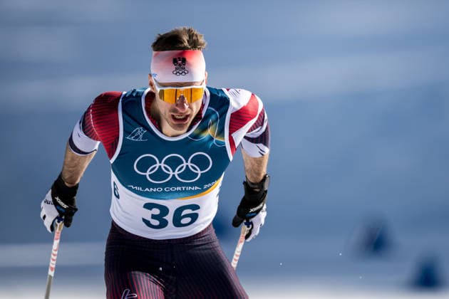 260213 Benjamin Moser of Austria competes in the men s 10km free technique individual start cross-country skiing race during day 7 of the 2026 Winter Olympics on February 13, 2026 in Val di Fiemme. Photo: Maxim Thore BILDBYRAN kod MT MT0976 skidor cross-country skiing langrenn Olympic Games, Olympische Spiele, Olympia, OS olympics winter olympics os ol olympiska spel vinter-os olympiske leker milano cortina 2026 milan cortina 2026 milano cortina 2026 olympic games milano cortina 2026 winter olympic games milano cortina-os milano cortina-ol vinter-ol 7 bbeng intervallstart österrike *** 260213 Benjamin Moser of Austria competes in the men s 10km free technique individual start cross country skiing race during day 7 of the 2026 Winter Olympics on February 13, 2026 in Val di Fiemme Photo Maxim Thore BILDBYRAN kod MT MT0976 skidor cross country skiing langrenn olympic games olympics winter olympics os ol olympiska spel vinter os olympiske leker milano cortina 2026 milan cortina 2026 milano cortina 2026 olympic games milano cortina 2026 winter olympic games milano cortina os milano cortina ol vinter ol 7 bbeng intervallstart österrike  Copyright: MAXIMxTHORE BB260213MT019