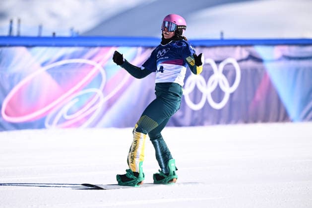 2026 WINTER Olympic Games, Olympische Spiele, Olympia, OS Josie Baff of Australia during the Women™s Snowboard Cross Seeding runs at the Livigno Snow Park on day 7 of the 2026 Milano Cortina Winter Olympic Games in Livigno, Italy, Wednesday, February 11, 2026. ( NO ARCHIVING, EDITORIAL USE ONLY LIVIGNO SONDRIO ITALY  Copyright: xDANxHIMBRECHTSx 20260213152621124268