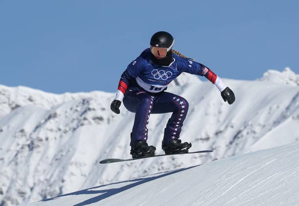 Milano Cortina 2026 - XXV Olympic Winter games, Winterspiele,Spiele, Summer games Livigno - Italy Womans s Snowboard Cross - Qualification Image Show: SCHNORRBUSCH Brianna USA  Copyright: xSergioxBisi IPAxSportx xipa-agency.netx xx IPA_71425095 IPA_Agency_IPA71425095