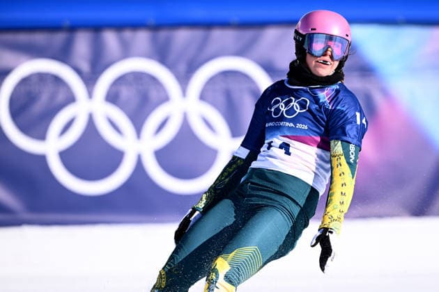 2026 WINTER Olympic Games, Olympische Spiele, Olympia, OS Josie Baff of Australia during the Women™s Snowboard Cross Seeding runs at the Livigno Snow Park on day 7 of the 2026 Milano Cortina Winter Olympic Games in Livigno, Italy, Wednesday, February 11, 2026. ( NO ARCHIVING, EDITORIAL USE ONLY LIVIGNO SONDRIO ITALY  Copyright: xDANxHIMBRECHTSx 20260213120695131662