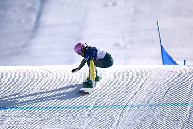2026 WINTER Olympic Games, Olympische Spiele, Olympia, OS Josie Baff of Australia during the Women™s Snowboard Cross Seeding runs at the Livigno Snow Park on day 7 of the 2026 Milano Cortina Winter Olympic Games in Livigno, Italy, Wednesday, February 11, 2026. ( NO ARCHIVING, EDITORIAL USE ONLY LIVIGNO SONDRIO ITALY  Copyright: xDANxHIMBRECHTSx 20260213167032425124