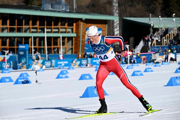 Johannes Hösflot Kläbo of Norway competes during men s Cross-Country Skiing 10km Interval Freestyle event at the Milano Cortina Winter Olympics at the Tesero Cross Country Skiing Stadium on February 13, 2026. - MARKKU ULANDER Tesero Italy 7_i654y4v5o  Copyright: xMarkkuxUlanderx 7_i654y4v5o