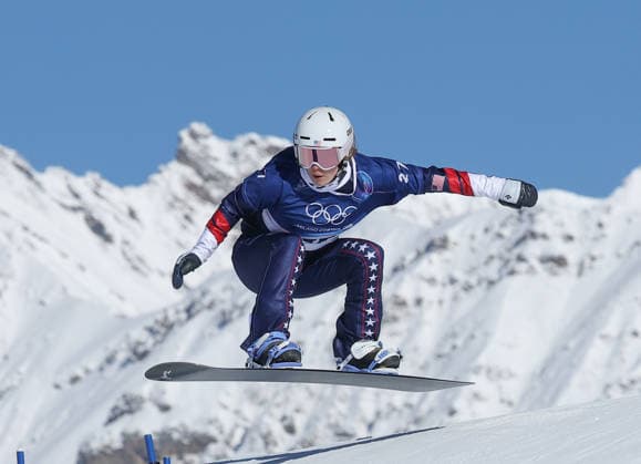 Milano Cortina 2026 - XXV Olympic Winter games, Winterspiele,Spiele, Summer games Livigno - Italy Womans s Snowboard Cross - Qualification Image Show: ERCY Hanna USA  Copyright: xSergioxBisi IPAxSportx xipa-agency.netx xx IPA_71425335 IPA_Agency_IPA71425335