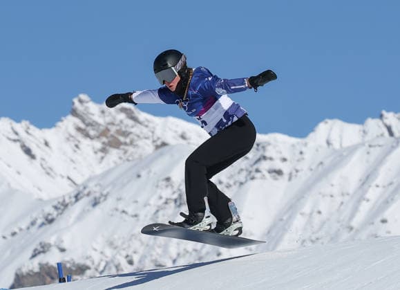 Milano Cortina 2026 - XXV Olympic Winter games, Winterspiele,Spiele, Summer games Livigno - Italy Womans s Snowboard Cross - Qualification Image Show: BARTALIS Henrietta ROU  Copyright: xSergioxBisi IPAxSportx xipa-agency.netx xx IPA_71425331 IPA_Agency_IPA71425331