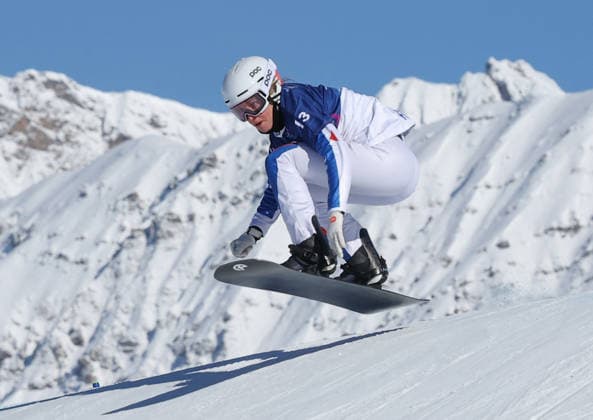 GIOCHI OLIMPICI - Olimpiadi Invernali Milano-Cortina 2026 - Snowboard Milano Cortina 2026 - XXV Olympic Winter games, Winterspiele,Spiele, Summer games Livigno - Italy Womans s Snowboard Cross - Qualification Image Show: NIRANI-PEREIRA Julia FRA Cortina D Ampezzo Italy  Copyright: xIPAxSport ABACAx