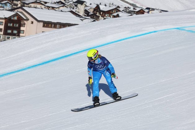 GIOCHI OLIMPICI - Olimpiadi Invernali Milano-Cortina 2026 - Snowboard Milano Cortina 2026 - XXV Olympic Winter games, Winterspiele,Spiele, Summer games Livigno - Italy Womans s Snowboard Cross - Qualification Image Show: MOIOLI Michela ITA Cortina D Ampezzo Italy  Copyright: xIPAxSport ABACAx