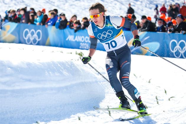 ITALY, TESERO - FEBRUARY 13, 2026: AIN athlete Savelii Korostelev from Russia competes in the men s 10km interval start free race at Tesero Cross-Country Stadium during the 2026 Winter Olympic Games, Olympische Spiele, Olympia, OS 2026 Winter Olympics: Cross-Country Skiing  - ZUMAt113 20260213_zaa_t113_088 Copyright: xPeterxKovalevx