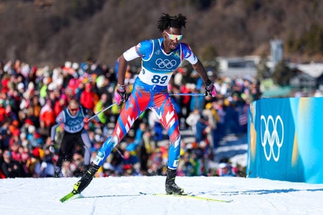 Olympische Winterspiele Milano Cortina 2026 Skilanglauf 10km Intervallstart Freistil Männer am 13.02.2026 im Tesero Cross-Country Skiing Stadium in Cortina d™Ampezzo Stevenson Savart ( Haiti ) *** Olympic Winter Games Milano Cortina 2026 Cross Country Skiing 10km Interval Start Freestyle Men on 13 02 2026 at Tesero Cross Country Skiing Stadium in Cortina d™Ampezzo Stevenson Savart Haiti xMSx