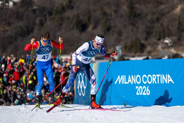 DESLOGES Mathis (Frankreich), ITA, Olympische Spiele Milano Cortina 2026, Olympia, Langlauf 10 km Freistil, Individual Start Herren, 13.02.2026 ITA, Olympische Spiele Milano Cortina 2026, Olympia, Langlauf 10 km Freistil, Individual Start Herren, 13.02.2026 Tesero *** DESLOGES Mathis France , ITA, Olympic Games Milano Cortina 2026, Olympia, cross-country skiing 10 km freestyle, individual start men, 13 02 2026 ITA, Olympic Games Milano Cortina 2026, Olympia, cross-country skiing 10 km freestyle, individual start men, 13 02 2026 Tesero Copyright: xEibner-Pressefoto Memmlerx EP_MMR