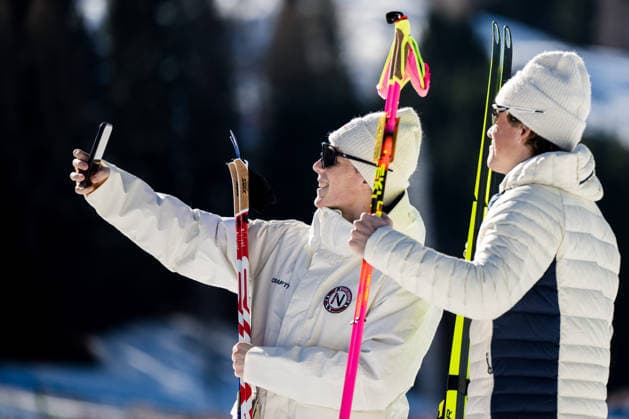 260213 Einar Hedegart of Norway and Johannes Hosflot Klaebo of Norway after competing in the men s 10km free technique individual start cross-country skiing race during day 7 of the 2026 Winter Olympics on February 13, 2026 in Val di Fiemme. Photo: Maxim Thore BILDBYRAN kod MT MT0976 skidor cross-country skiing langrenn Olympic Games, Olympische Spiele, Olympia, OS olympics winter olympics os ol olympiska spel vinter-os olympiske leker milano cortina 2026 milan cortina 2026 milano cortina 2026 olympic games milano cortina 2026 winter olympic games milano cortina-os milano cortina-ol vinter-ol 7 bbeng intervallstart norge jubel *** 260213 Einar Hedegart of Norway and Johannes Hosflot Klaebo of Norway after competing in the men s 10km free technique individual start cross country skiing race during day 7 of the 2026 Winter Olympics on February 13, 2026 in Val di Fiemme Photo Maxim Thore BILDBYRAN kod MT MT0976 skidor cross country skiing langrenn olympic games olympics winter olympics os ol olympiska spel vinter os olympiske leker milano cortina 2026 milan cortina 2026 milano cortina 2026 olympic games milano cortina 2026 winter olympic games milano cortina os milano cortina ol vinter ol 7 bbeng intervallstart norge jubel  Copyright: MAXIMxTHORE BB260213MT100