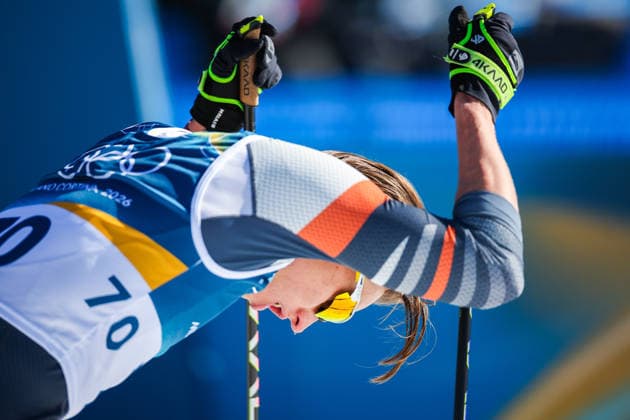 ITALY, TESERO - FEBRUARY 13, 2026: AIN athlete Savelii Korostelev from Russia is seen after the men s 10km interval start free race at Tesero Cross-Country Stadium during the 2026 Winter Olympic Games, Olympische Spiele, Olympia, OS 2026 Winter Olympics: Cross-Country Skiing  - ZUMAt113 20260213_zaa_t113_093 Copyright: xPeterxKovalevx