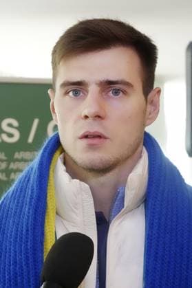 Milan Cortina Olympics: Disqualified Ukrainian athlete Ukrainian skeleton racer Vladyslav Heraskevych meets the press in Milan on Feb. 13, 2026, after the Court of Arbitration for heard his appeal of an International Olympic Committee decision to disqualify him from competition at the Milan Cortina Olympics. He was barred from competing in games for refusing to give up a plan to wear a helmet displaying images of athletes who were killed during Russian attacks on Ukraine.  A14AA0005278116P
