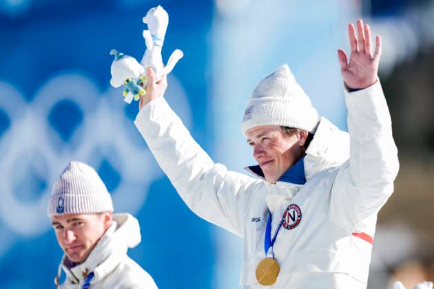 Winter Olympics in Milan Cortina 2026 Val di Fiemme, Italy 20260213. Johannes Hoesflot Klaebo from Norway on the podium after the men s cross-country 10 km skating at Lago di Tesero during the Winter Olympics in Milano Cortina 2026. Photo: Terje Pedersen NTB Val di Fiemme Italy EDITORIAL USE ONLY. RESTRICTED USE FOR BETTING COMPANIES Ref:_SPO1Q-hWxnwC_Y.jpg *** Winter Olympics in Milan Cortina 2026 Val di Fiemme, Italy 20260213 Johannes Hoesflot Klaebo from Norway on the podium after the men s cross country 10 km skating at Lago di Tesero during the Winter Olympics in Milano Cortina 2026 Photo Terje Pedersen NTB Val di Fiemme Italy EDITORIAL USE ONLY RESTRICTED USE FOR BETTING COMPANIES  Copyright: xTerjexPedersenx xNTBx
