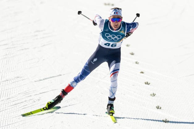 Cross-Country Skiing - Milano Cortina 2026 Winter Olympics: Day 7 Mathis Desloges during Milano Cortina 2026 Winter Olympics Cross Country Skiing Men s 10 km Free at Tesero Cross-Country Skiing Stadium in Tesero Val di Fiemme on February 13, 2026 Tesero Val di Fiemme Italy  Copyright: xFotoxOlimpikx originalFilename:jastrzebowski-crosscou260213_npz5n.jpg