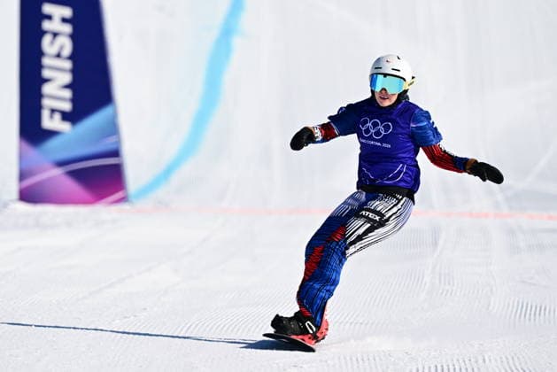 XXV Winter Olympic Games, Olympische Spiele, Olympia, OS in Livigno, Italy, on February 13, 2026. Snowboard Women s Snowboard Cross, 1 8 Finals. Karolina Hrusova of Czech Republic. (CTKxPhoto DavidxTanecek) CTKPhotoP2026021305386  CTKPhotoP2026021305386