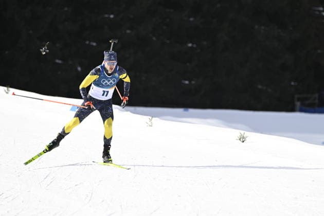 Cortina, ITALIEN 20260213 Malte Stefansson under herrarnas skidskytte sprint 10km, under vinter-OS i Milano Cortina, Italien. *** Bilden ingar i SPORTPAKET. För övriga BETALBILD *** Cortina ITALIEN x10050x *** Cortina, ITALY 20260213 Malte Stefansson during the mens biathlon sprint 10km, during the Winter Olympics in Milan Cortina, Italy The picture is in the SPORT PACKAGE For others PAY PICTURE Cortina ITALY x10050x  Copyright: xPontusxLundahl TTx OS 2026 SKIDSKYTTE HERRAR SPRINT