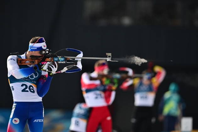 XXV Winter Olympic Games, Olympische Spiele, Olympia, OS in Anterselva, Italy, on February 13, 2026. Men s biathlon 10km Sprint. Michal Krcmar of Czech Republic. (CTKxPhoto OndrejxDeml) CTKPhotoP2026021305293  CTKPhotoP2026021305293