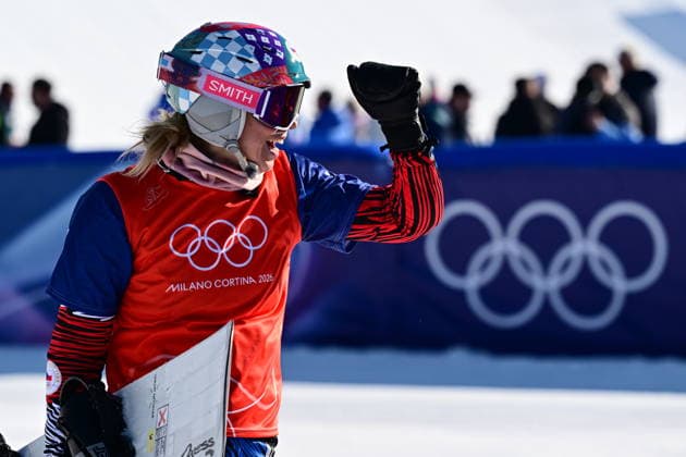 XXV Winter Olympic Games, Olympische Spiele, Olympia, OS in Livigno, Italy, on February 13, 2026. Snowboard Women s Snowboard Cross,Semifinals. Eva Adamczykova of Czech Republic. (CTKxPhoto DavidxTanecek) CTKPhotoP2026021305876  CTKPhotoP2026021305876
