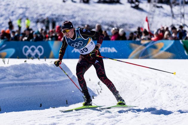 TESERO, ITALY - FEBRUARY 13: Friedrich Moch (Germany) during the Cross-Country Skiing Men s 10km Interval Start Free at the Milano Cortina 2026 Olympics at Tesero Cross-Country Skiing Stadium on day 7 of the Milano Cortina 2026 Olympics on February 13, 2026 in Cortina, Italy. Editorial use only. Italy Copyright: xSteffiexWunderlx