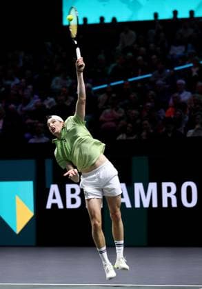 Ugo Humbert , during the match TENNIS - ABN AMRO OPEN 2026 - QUARTER FINAL at the Rotterdam Ahoy for the ABN AMRO Open 2026 season 2026 in ROTTERDAM, Netherlands on 13 february 2026. (Photo by DeFodi Images) -