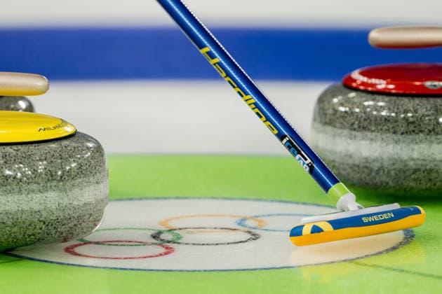 260213 Broom of Anna Hasselborg of Sweden a women s round robin curling match between Denmark and Sweden during day 7 of the 2026 Winter Olympics on February 13, 2026 in Cortina. Photo: Joel Marklund BILDBYRAN kod JM JM0791 bbeng curling Olympic Games, Olympische Spiele, Olympia, OS olympics winter olympics os ol olympiska spel vinter-os olympiske leker milano cortina 2026 milan cortina 2026 milano cortina 2026 olympic games milano cortina 2026 winter olympic games milano cortina-os milano cortina-ol vinter-ol dam sverige danmark genre *** 260213 Broom of Anna Hasselborg of Sweden a women s round robin curling match between Denmark and Sweden during day 7 of the 2026 Winter Olympics on February 13, 2026 in Cortina Photo Joel Marklund BILDBYRAN code JM JM0791 bbeng curling olympic games olympics winter olympics os ol olympiska spel vinter os olympiske leker milano cortina 2026 milan cortina 2026 milano cortina 2026 olympic games milano cortina 2026 winter olympic games milano cortina os milano cortina ol vinter ol dam sverige danmark genre  Copyright: JOELxMARKLUND BB260213JM033