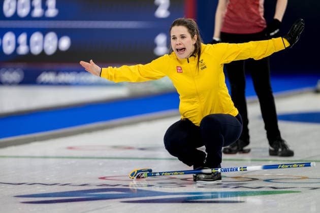 260213 Anna Hasselborg of Sweden competes in a women s round robin curling match between Denmark and Sweden during day 7 of the 2026 Winter Olympics on February 13, 2026 in Cortina. Photo: Joel Marklund BILDBYRAN kod JM JM0791 bbeng curling Olympic Games, Olympische Spiele, Olympia, OS olympics winter olympics os ol olympiska spel vinter-os olympiske leker milano cortina 2026 milan cortina 2026 milano cortina 2026 olympic games milano cortina 2026 winter olympic games milano cortina-os milano cortina-ol vinter-ol dam sverige danmark *** 260213 Anna Hasselborg of Sweden competes in a women s round robin curling match between Denmark and Sweden during day 7 of the 2026 Winter Olympics on February 13, 2026 in Cortina Photo Joel Marklund BILDBYRAN kod JM JM0791 bbeng curling olympic games olympics winter olympics os ol olympiska spel vinter os olympiske leker milano cortina 2026 milan cortina 2026 milano cortina 2026 olympic games milano cortina 2026 winter olympic games milano cortina os milano cortina ol vinter ol dam sverige danmark  Copyright: JOELxMARKLUND BB260213JM038