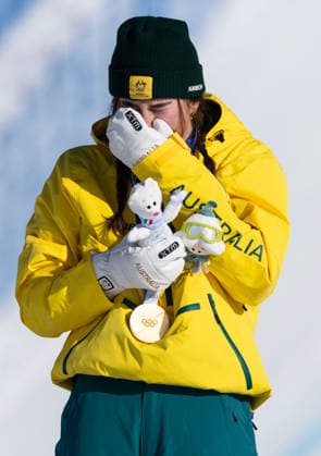 OLYMPICS - Winter Olympic Games, Olympische Spiele, Olympia, OS Milano Cortina 2026 LIVIGNO,ITALY,13.FEB.26 - OLYMPICS, SNOWBOARD - Winter Olympic Games Milano Cortina 2026, Snowboard Cross, women medal ceremony. Image shows Josie Baff (AUS).  GEPAxpictures xWolfgangxGrebien