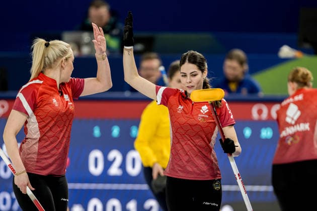 260213 Denise Dupont and Jasmin Holtermann of Denmark compete in a women s round robin curling match between Denmark and Sweden during day 7 of the 2026 Winter Olympics on February 13, 2026 in Cortina. Photo: Joel Marklund BILDBYRAN kod JM JM0791 bbeng curling Olympic Games, Olympische Spiele, Olympia, OS olympics winter olympics os ol olympiska spel vinter-os olympiske leker milano cortina 2026 milan cortina 2026 milano cortina 2026 olympic games milano cortina 2026 winter olympic games milano cortina-os milano cortina-ol vinter-ol dam sverige danmark jubel *** 260213 Denise Dupont and Jasmin Holtermann of Denmark compete in a women s round robin curling match between Denmark and Sweden during day 7 of the 2026 Winter Olympics on February 13, 2026 in Cortina Photo Joel Marklund BILDBYRAN kod JM JM0791 bbeng curling olympic games olympics winter olympics os ol olympiska spel vinter os olympiske leker milano cortina 2026 milan cortina 2026 milano cortina 2026 olympic games milano cortina 2026 winter olympic games milano cortina os milano cortina ol vinter ol dam sverige danmark jubel  Copyright: JOELxMARKLUND BB260213JM060
