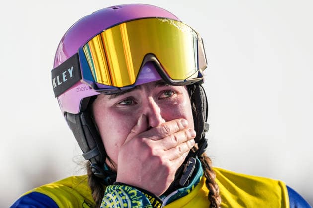Milano Cortina 2026 Winter Olympic Games, Olympische Spiele, Olympia, OS LIVIGNO, ITALY - FEBRUARY 13: Josie Baff of Australia wins the Women’s Snowboardross finals at Milano Cortina 2026 Olympic Winter games, Winterspiele,Spiele, Summer games on February 13, 2026 Mine Kasapoglu Anadolu Livigno Italy. Editorial use only. Please get in touch for any other usage.  Copyright: x2026xAnadoluxMinexKasapoglux