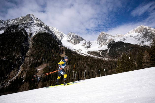 ANTERSELVA, ITALIEN 20260213 Sveriges Malte Stefansson under herrarnas skidskytte sprint 10km under vinter-OS i Milano Cortina. ANTERSELVA ITALIEN x10050x *** ANTERSELVA, ITALY 20260213 Swedens Malte Stefansson during the mens biathlon 10km sprint at the Milan Winter Olympics Cortina ANTERSELVA ITALY x10050x  Copyright: xPontusxLundahl TTx OS 2026 SKIDSKYTTE HERRAR SPRINT